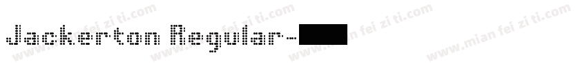 Jackerton Regular字体转换